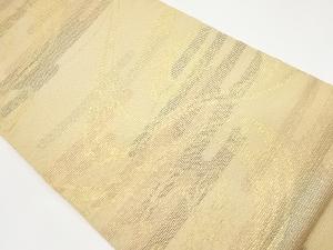 紗 流水にヱ霞模様織出し袋帯